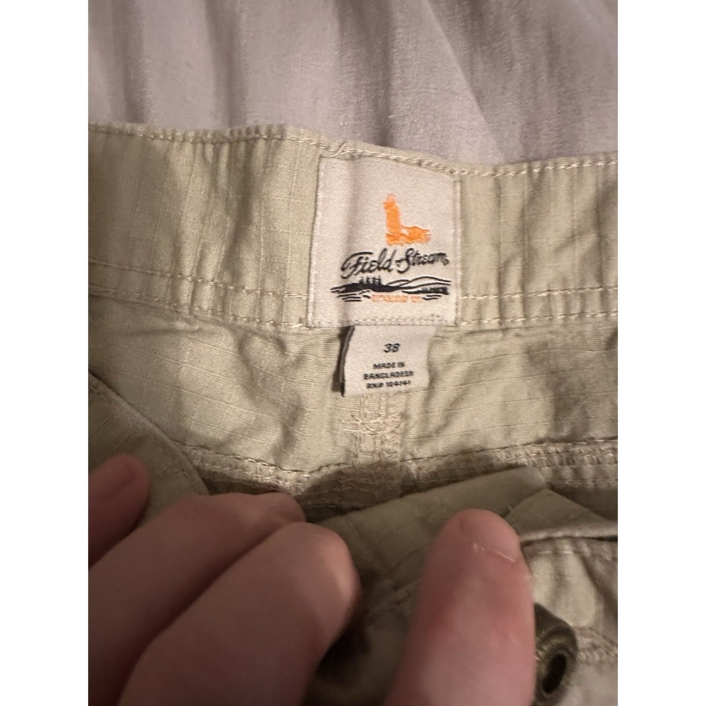 Lot Of 2 Field & Stream Cargo Shorts Mens XL 38 Khaki & Brown Outdoors Hiking